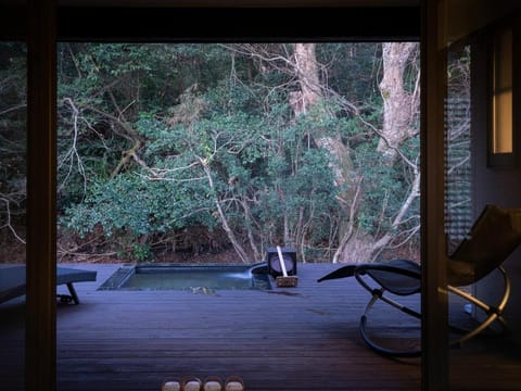 Hot Spring Bath, View (from property/room), Balcony/Terrace, Open Air Bath