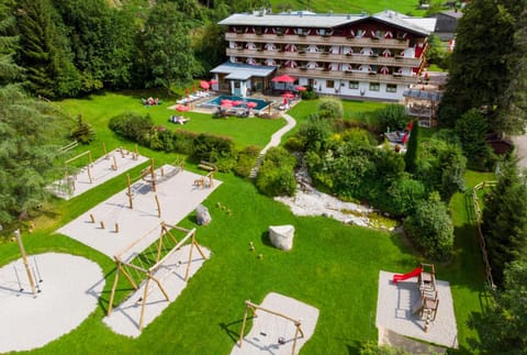 Bird's eye view, Summer, Children play ground, Garden, Swimming pool