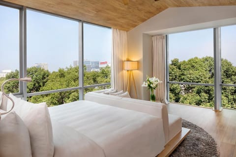 Bed, Natural landscape, View (from property/room), Photo of the whole room, Bedroom