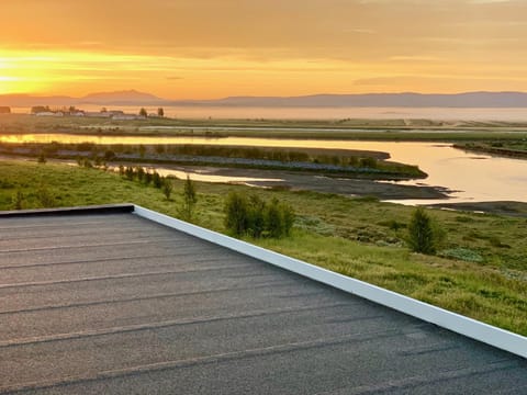 Summer, On site, Mountain view, River view, Sunset