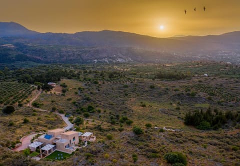 Bird's eye view, Sunset