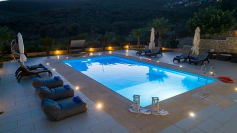 Night, Natural landscape, Pool view, Swimming pool