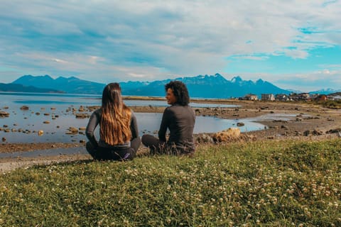 Day, People, Natural landscape, Lake view, Mountain view