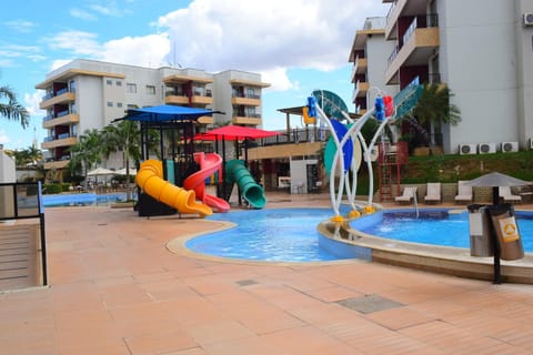 Property building, Communal lounge/ TV room, Day, Children play ground, Aqua park, Evening entertainment, Pool view, Swimming pool