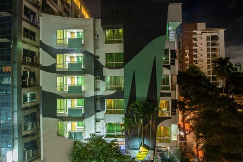 Property building, Night, Street view