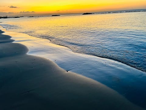 Beach, Sea view, Sunrise