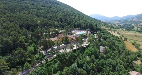 Spring, Day, Natural landscape, Bird's eye view, Mountain view