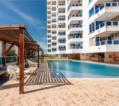 Property building, Balcony/Terrace, Pool view, Swimming pool, sunbed