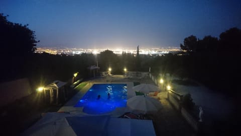 Night, Natural landscape, Pool view, Swimming pool