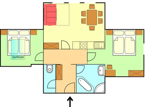 Bird's eye view, Floor plan