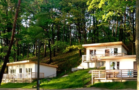 Property building, Facade/entrance, Lake view