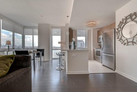 Kitchen or kitchenette, Living room, Photo of the whole room, Seating area, Dining area