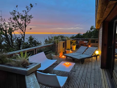 Balcony/Terrace, Sea view, Sunset