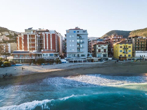 Property building, Facade/entrance, Bird's eye view, View (from property/room), Sea view