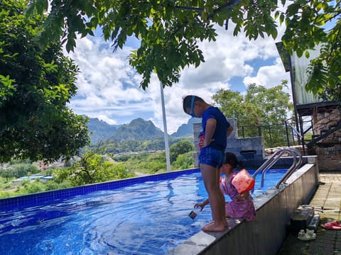 Natural landscape, Garden, Mountain view