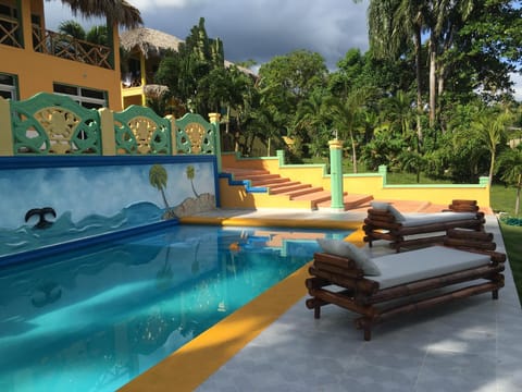 Property building, Pool view