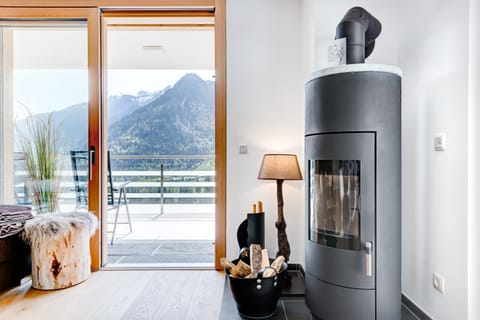 Living room, Mountain view, flat iron