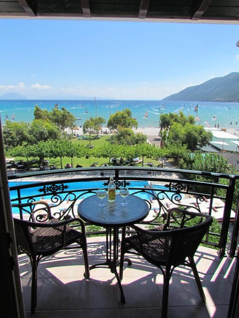 Balcony/Terrace, Seating area, Garden view, Mountain view, Pool view, Sea view