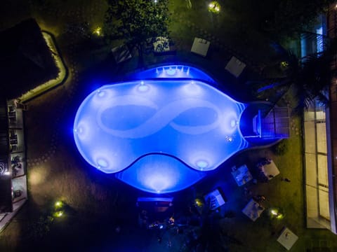 Night, Garden view, Pool view