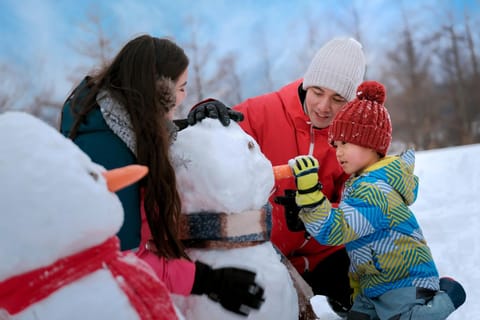 People, Natural landscape, Winter, children