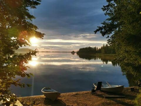 Natural landscape, Lake view, Sunset