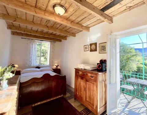Bed, Natural landscape, View (from property/room), Balcony/Terrace, Photo of the whole room, Bedroom