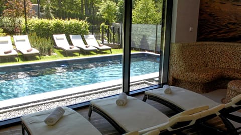 Natural landscape, Seating area, Garden view, Pool view, Swimming pool, sunbed