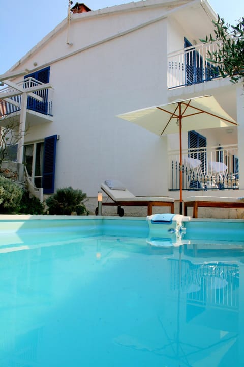 Property building, Patio, Swimming pool