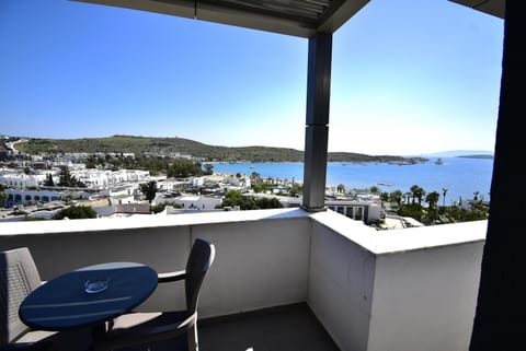 Natural landscape, View (from property/room), Balcony/Terrace, Seating area, Sea view