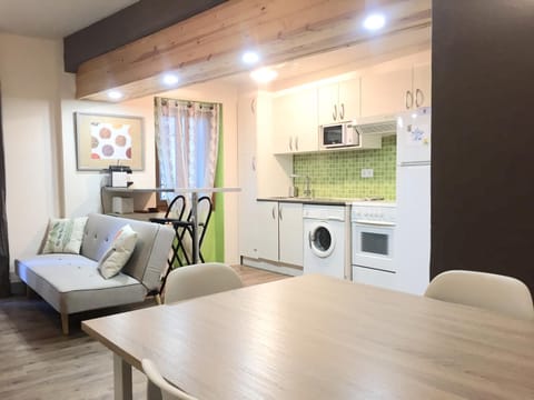 Kitchen or kitchenette, Living room, Dining area