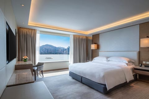 Bed, Bedroom, Sea view