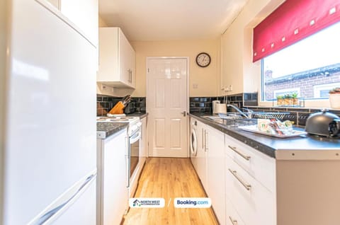 Kitchen or kitchenette, oven, stove, toaster