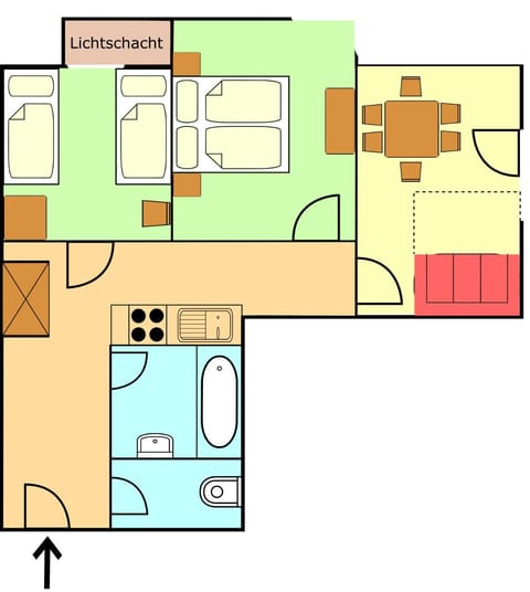 Bird's eye view, Floor plan