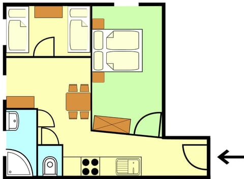 Bird's eye view, Floor plan