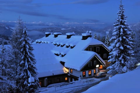 Property building, Facade/entrance, Night, Winter