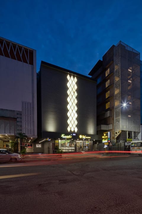 Property building, Night, Bird's eye view