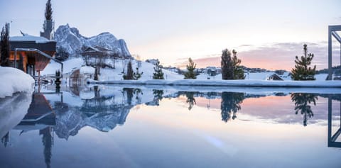 Mountain view, Pool view, Swimming pool, Sunset