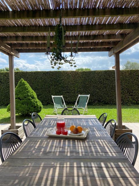 Spring, Garden view, sunbed