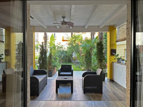 Patio, Seating area, Garden view