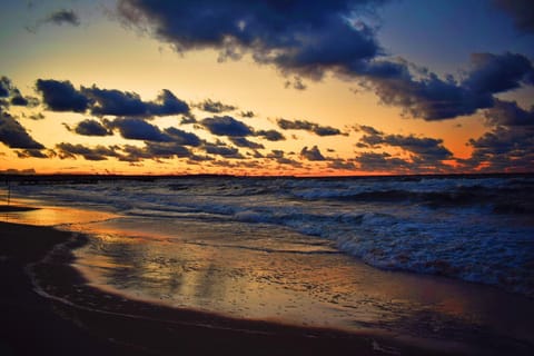 Natural landscape, Beach, Hiking, Sunset