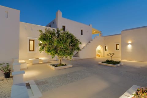 Property building, Night, Garden, Garden view