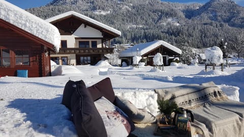 Property building, Day, Winter, Garden, Garden view