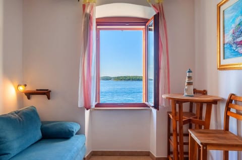 Living room, Seating area, Sea view