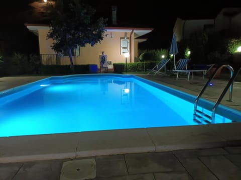 Property building, Night, View (from property/room), Other, Swimming pool