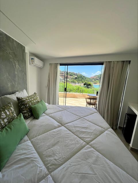 Bed, Natural landscape, View (from property/room), Balcony/Terrace, Photo of the whole room, Bedroom, Mountain view, Sea view