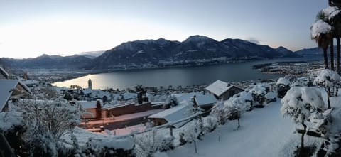 Nearby landmark, Day, Natural landscape, Winter, Lake view, Mountain view