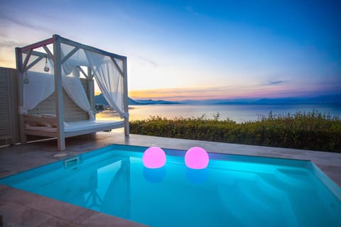 Pool view, Sea view, Swimming pool, Sunset