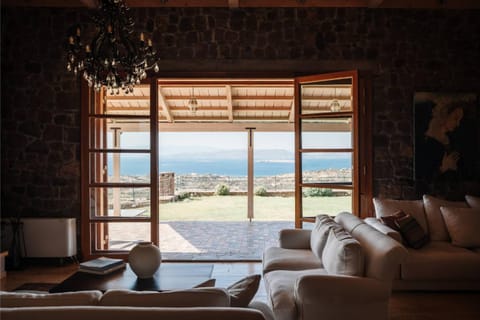 Living room, Seating area, Sea view