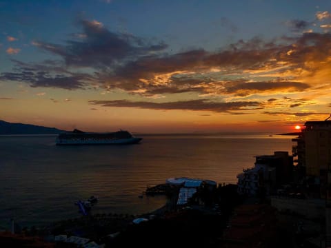 Natural landscape, Sea view, Sunset