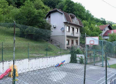 Property building, Neighbourhood, Children play ground, Garden view